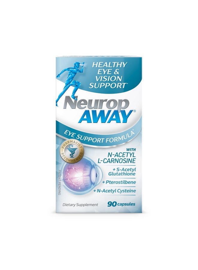NeuropAWAY Eye Support Supplement 90CT with Lutein N-Acetyl L-Carnosine S-Acetyl Glutathione N-Acetyl Cystiene Pterostilbene Lycopene Zeaxanthin to Support Healthy Vision Helps Blurry and Dry Eyes - Image 1