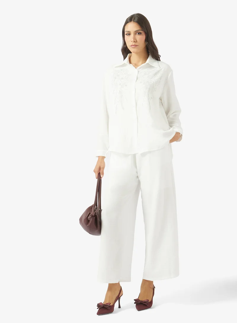 Ella  Embroidered Top & Pant Set for Women | Best Price UAE