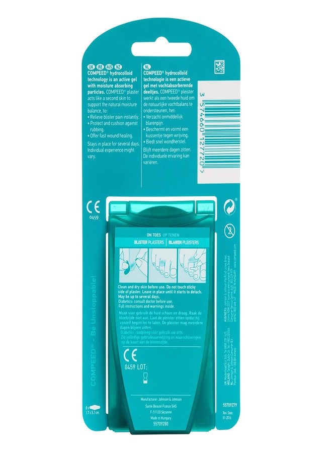 Compeed Blister Plasters For Foot Finger Protecting, Breathable Hydrocolloid Finger Rubbing Protection Bandage, For Men n Women_Each Pack Contains 8 Pieces_Set Of 2 Deluxe - Image 2
