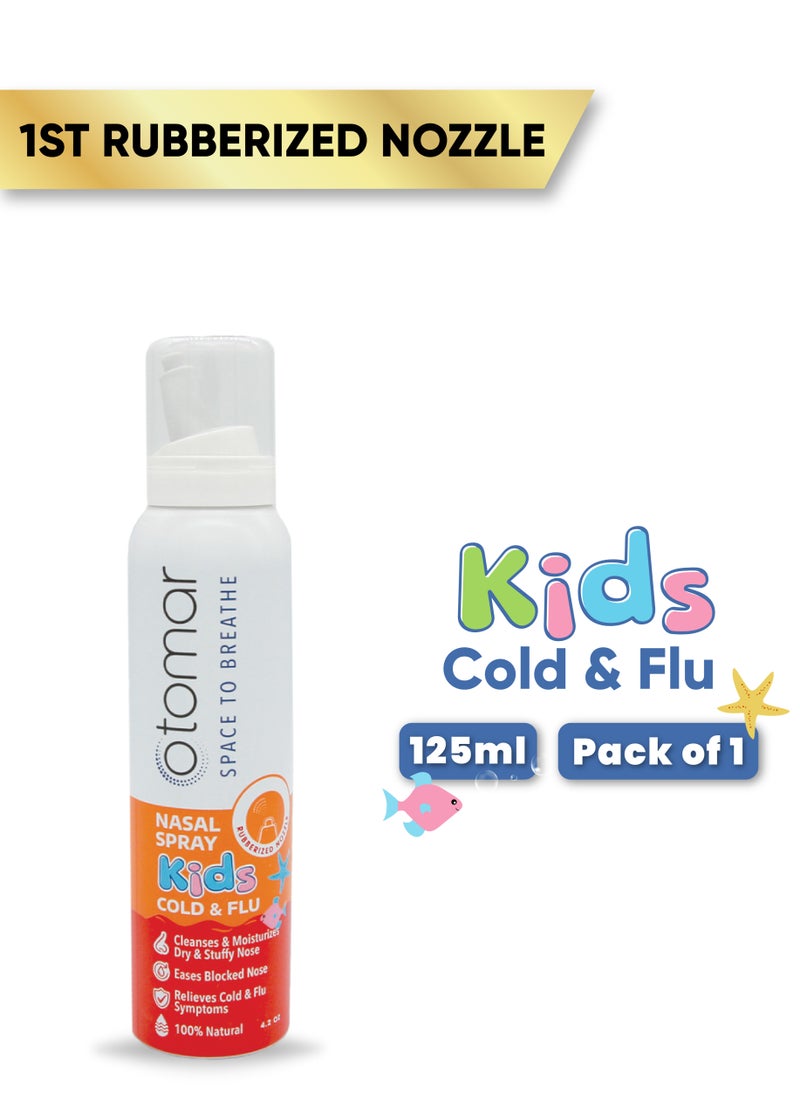otomar Cold and Flu Kids Hypertonic Nasal Saline Spray 125 ml  - Image 1