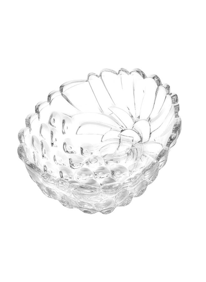 Mondo 6-Piece Ananas Small Bowl Set - Elegant Clear Glass Bowls for Serveware, Ideal for Dining & Entertaining - 13 x 10 cm Decorative Bowls - Image 2