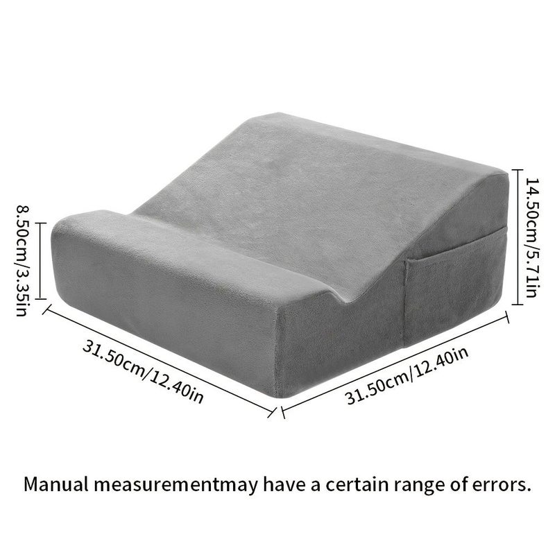 Dark Gray Multifunctional Reading Tablet Stand With Soft Plush Removable Washable Cover And Wrist Rest For Phones Tablets And Laptops - Image 5