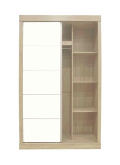 DANUBE HOME Supreme 2-Door Compact Sliding Wardrobe With Mirrors Stylish And Space-Saving Bedroom Storage Modern Sliding Doors With Full-Length Mirrors Durable Home DÃ©cor - French Sonoma Oak  - Image 2