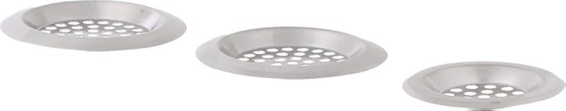 طقم مصفاة حوض من الفولاذ المقاوم للصدأ، صنع في الصين، فضي اللون