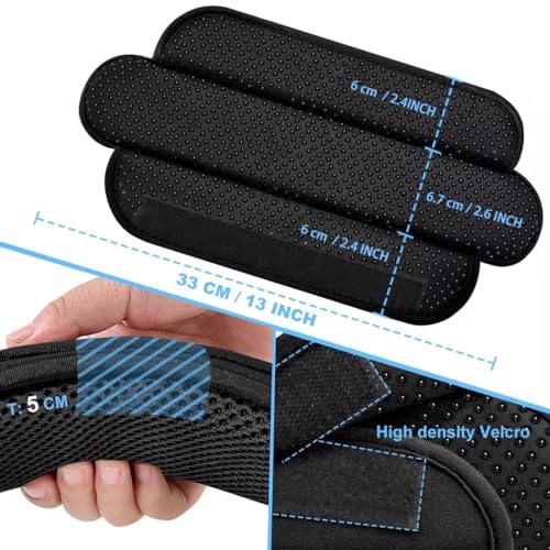 ZINZ 2-Pack Universal Shoulder Pad with Ultra thick Cushion for Bag Luggage Bag Crossbody, Plus Long & Anti-Slip & Breathable,Black-2Pack - Image 2