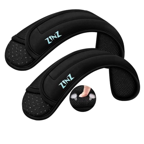 ZINZ 2-Pack Universal Shoulder Pad with Ultra thick Cushion for Bag Luggage Bag Crossbody, Plus Long & Anti-Slip & Breathable,Black-2Pack - Image 1