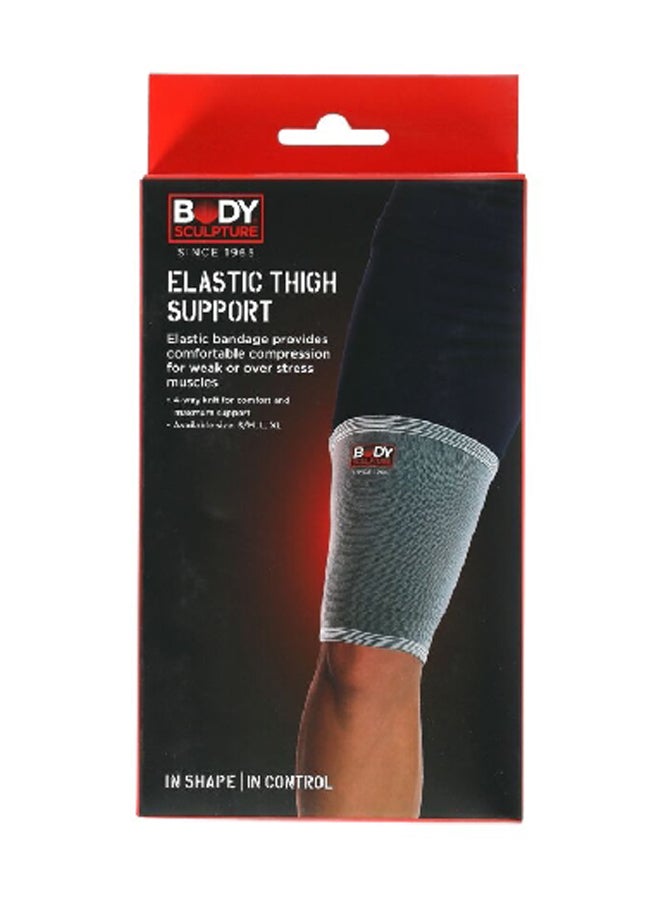 بودي سكلبتشر BNS-007L-B دعامة الفخذ المرنة القابلة للتمددمنسوجة بأربعة اتجاهات رمادية 12.2 × 23.6 × 3 سم - Image 1