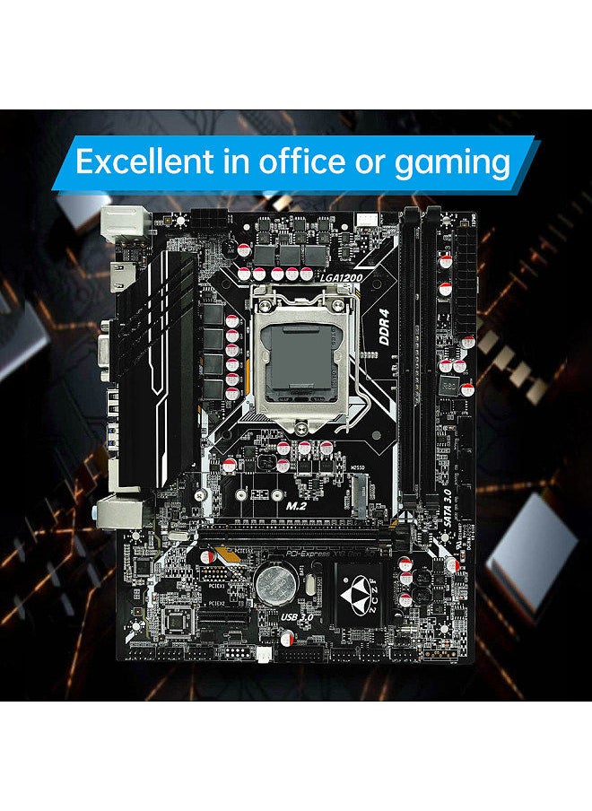 Generic - H510 Gaming Motherboard LGA1200(Intel 11th/10th Gen) Compatible with Core i3/i5/i7/i9 & Celeron/Pentium - Image 1
