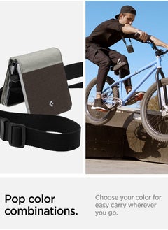 Spigen Compoty Samsung Galaxy Z Flip 4 Case Cover with Strap - Tan  - Image 3