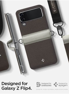 Spigen Compoty Samsung Galaxy Z Flip 4 Case Cover with Strap - Tan  - Image 2