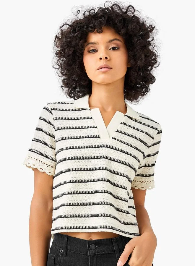 Lee Cooper Regular Fit T-shirt with Stripes