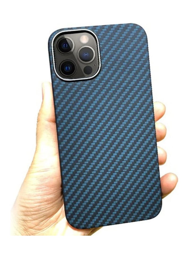حافظة متوافقة مع iPhone 16 Pro max، حافظة ثلاثية الأبعاد من نسيج الجلد من ألياف كيفلر واقية من الرصاص بنمط ألياف الكربون فائقة النحافة - Image 2