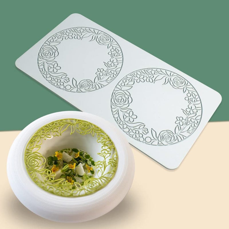 Hollow Leaf Silicone Mold Chocolate Candy 3D Hollow Leaf Candy Mold Food Cooking Meals Decorations Fondant Mold Polymer Clay Molds Flower Ring Q_104x532x012inch