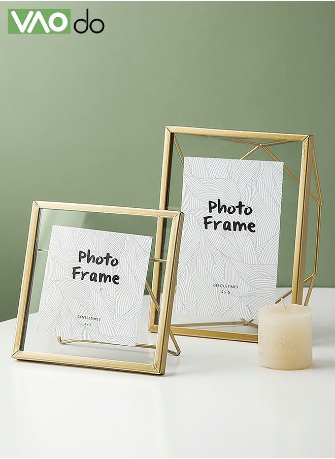 VAOdo Metal Photo Frame Desktop Decoration Postcard Display Stand 15x15x6.5CM  - Image 4