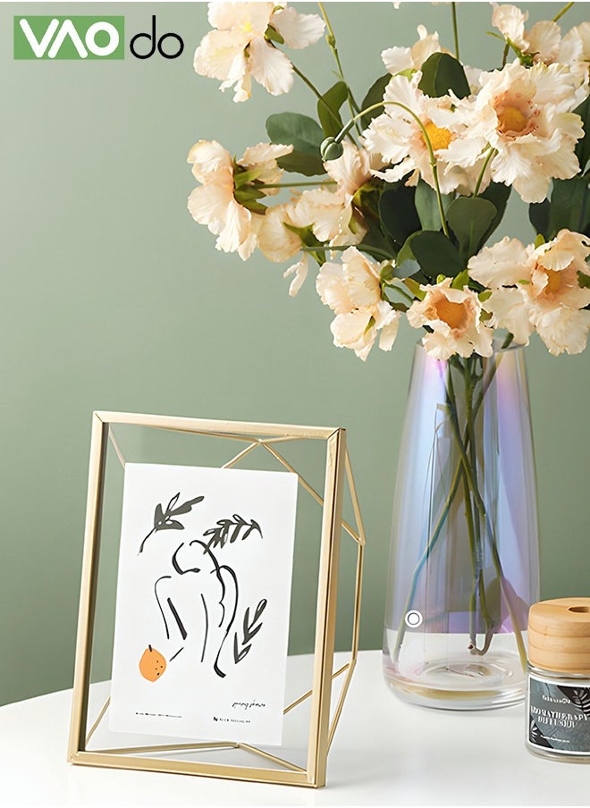 VAOdo Metal Photo Frame Desktop Decoration Postcard Display Stand 15x15x6.5CM  - Image 5