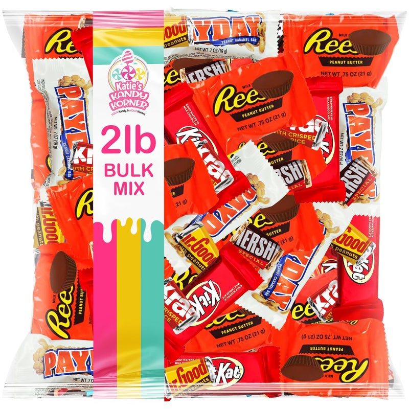 Assorted Chocolate Candy Variety Pack, 2lb Pack of Chocolates Individually Wrapped, Perfect Chocolate Candy Bulk, Ideal Assorted Chocolates for Sharing with Family and Friends - Image 1
