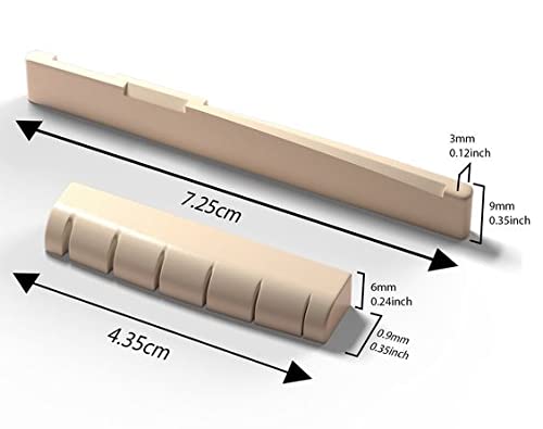 Mozart Guitar Nut And Saddle for Acoustic Guitar with Guitar String Winder Cutter Pin Puller - 3 In 1 Guitar Tool. - Image 4