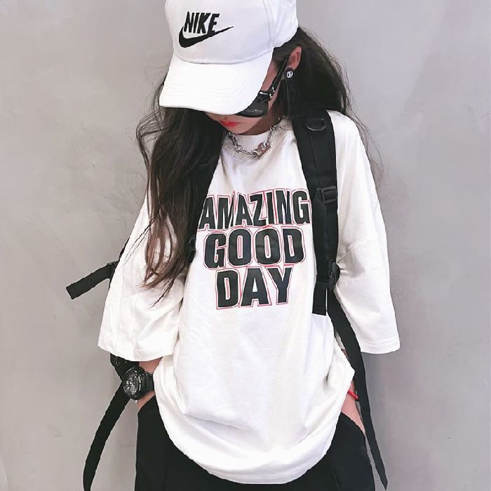 Girls' Pure Cotton T-Shirt Summer Short-Sleeve 2026 New Stylish And Trendy Top For Older Children Children'S Clothing Trendy - Image 1