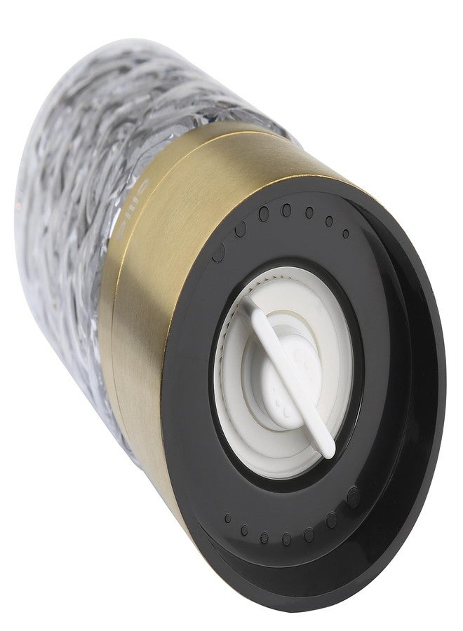 سيليو مطحنة ملح أو فلفل من زجاج/ستانلس ستيل من سيليو كريستالو - ذهبي، 2 × 6.7 بوصة ارتفاع - مطحنة ملح وفلفل زجاجية - Image 5