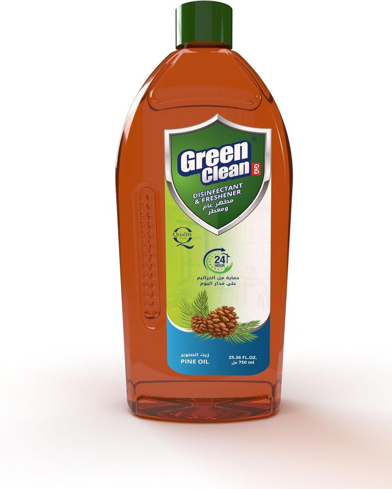 Green Clean مطهر ومعقم الأخضر النقي برائحة الصنوبر - 750 مل - Image 1