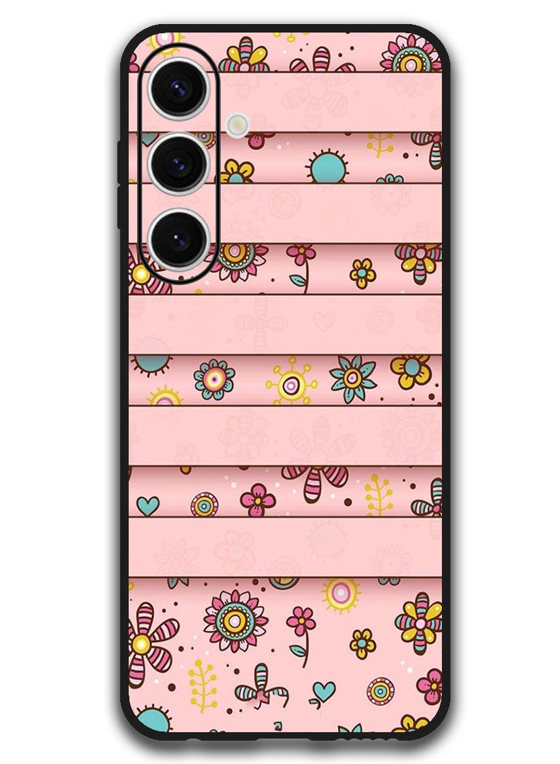 Theodor Protective Case Anti Scratch Shock Proof Bumper Cover For Samsung Galaxy S24 FE Small Flowers - Image 1