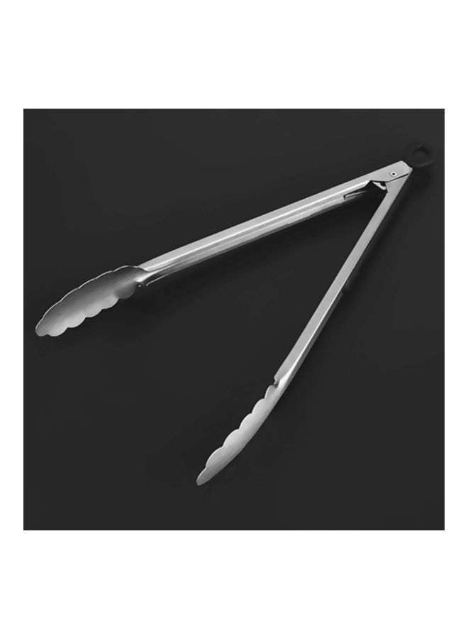 NIBEMINENT Stainless Steel Food Clip Silver/Black 28x3.5centimeter - Image 5