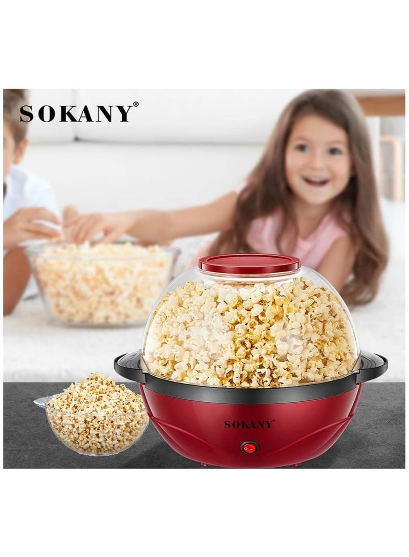 sokany SK-905 popcorn maker 850w 3.6l large capacity popcorn machine safety material non-stick coating for family party friends gathering - Image 5