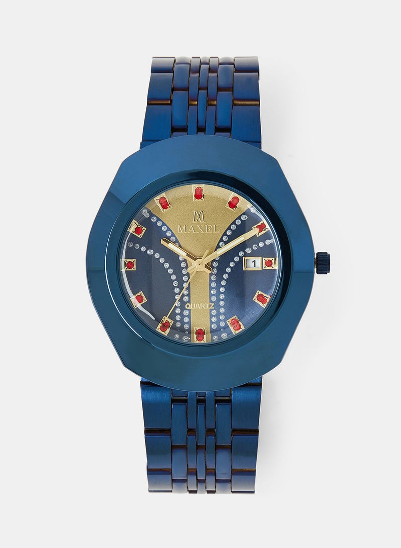 Maxel ساعة يد أنالوج مقاومة للماء للرجال ديستار MX569 - 38 مم - Image 1