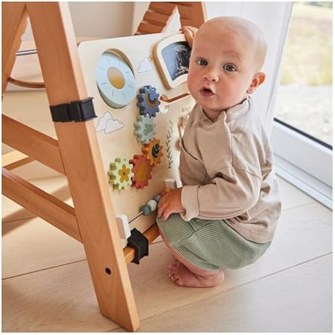 hauck ACTIVITY BOARD FOR ALPHA+, BETA+, ARKETA HIGH CHAIR, PLAYING & LEARNING FROM 10 MONTHS, FSC CERTIFIED WOOD, QUICK VELCRO FASTENING - Image 4