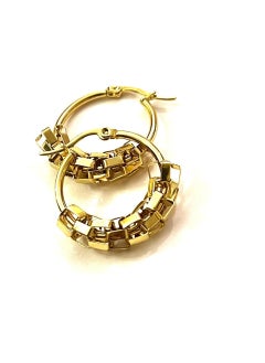 Trio Earrings Irregular Gold Hoops  - Image 1