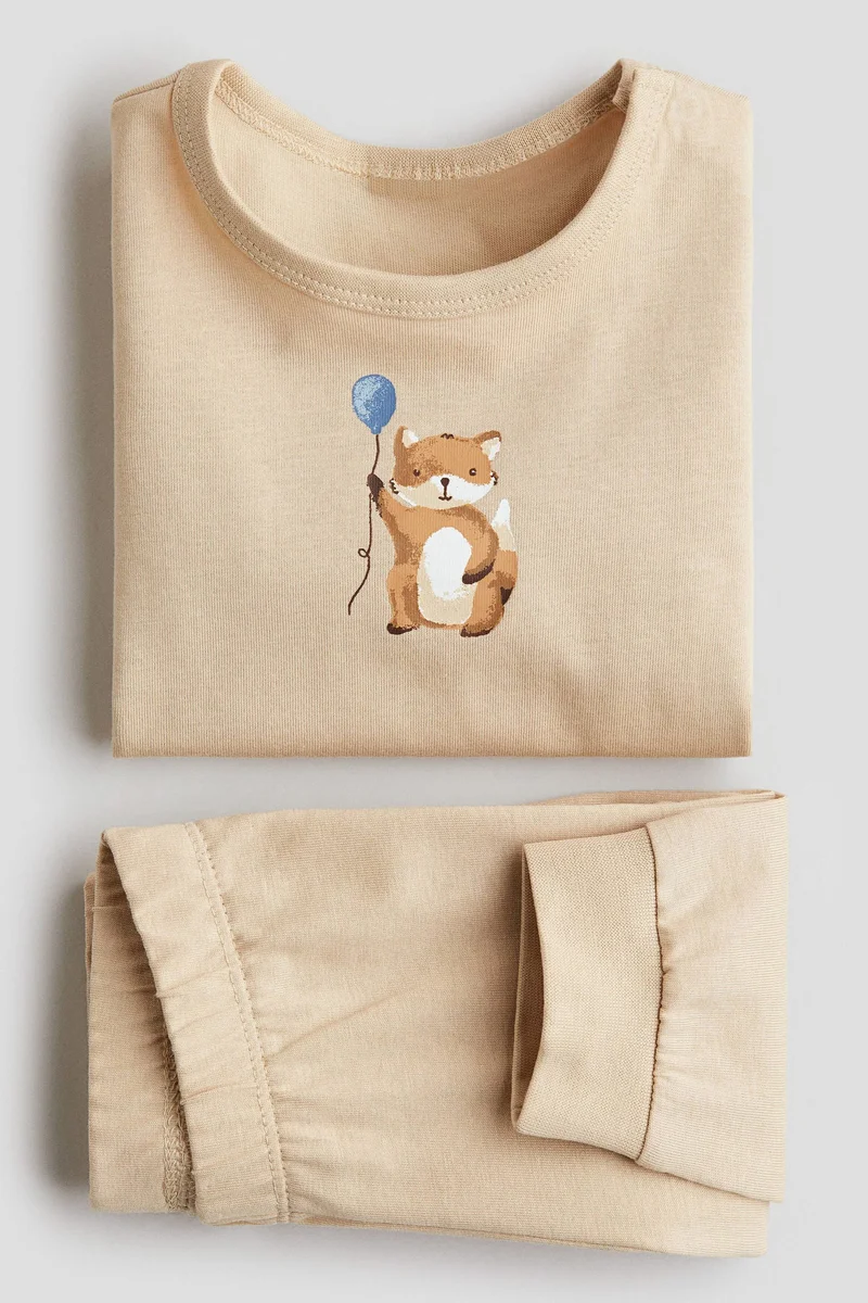 اتش اند ام بيجامة قطنية - عبوة بـ3 قطع