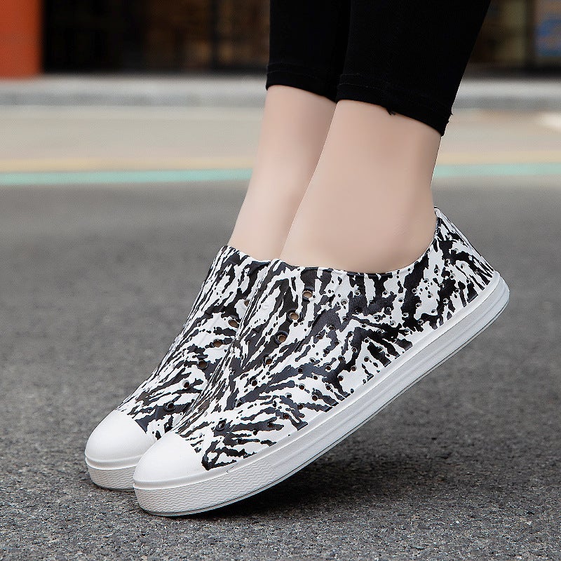 New Luchi Spray-Painted Clogs For Men And Women, Casual Beach Travel Couple'S Closed-Toe Breathable Water Sandals - Image 5
