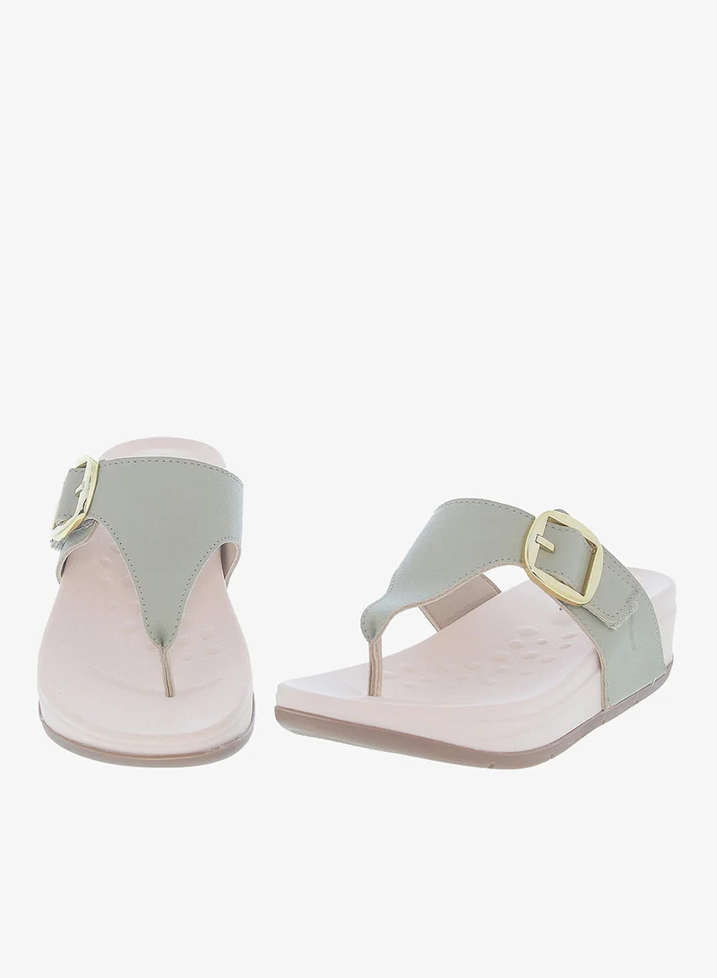 Modare Green Modare Women’s Flat Summer Footwear – Lightweight Slip-On Comfort with Stylish Casual Design for Women | Best Price UAE