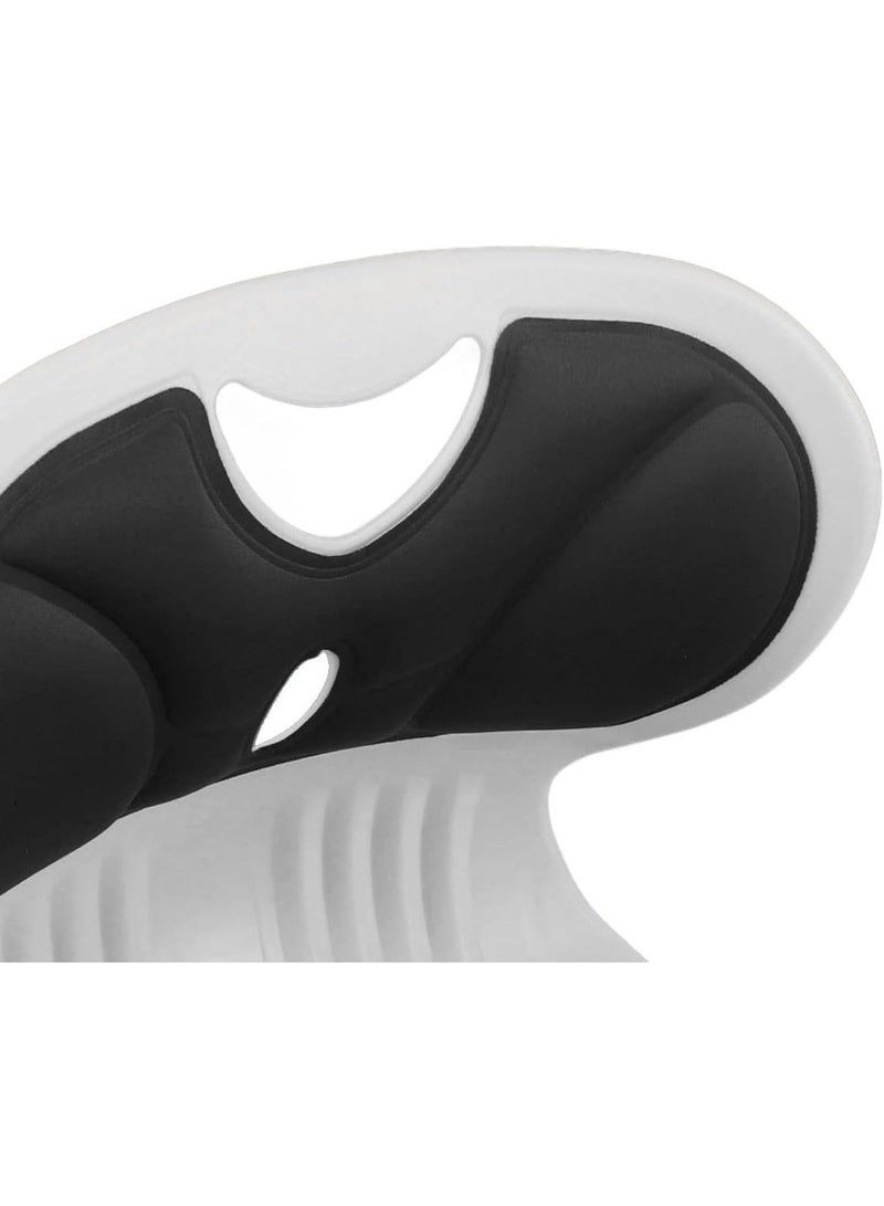 Comfortable backrest for chair to correct poor sitting posture (beige - black - gray) - Image 5