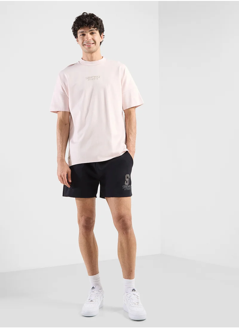 سكوات وولف Oversized Word Up Cotton T-Shirt