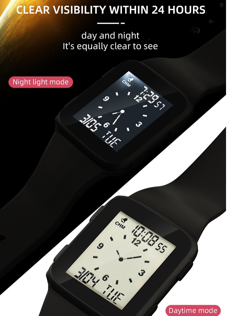 New P13 Kids Watch, Children's Watch, Suitable For Girls And Boys Digital Sports Watch, Luminous Watch, With Alarm Mode, 50 Meters Waterproof, Shock-Resistant And Drop-Proof Watch, Suitable For 5-16 Years Old Boys And Girls Teenagers Students - Image 4