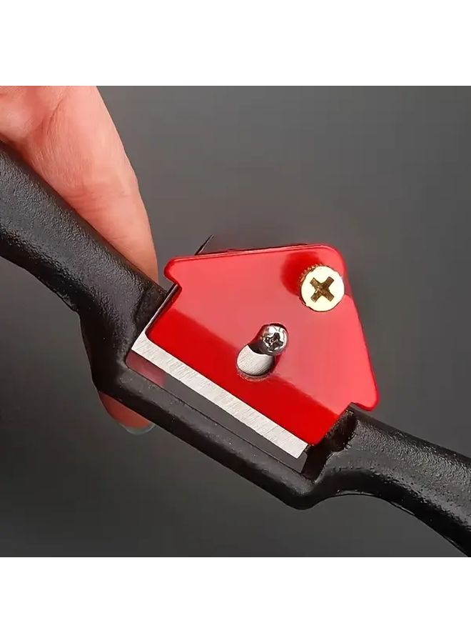 Manual Wood Planer Kit Adjustable Thickness Alloy Steel With Extra Blades For Smoothing Joining Planks - Image 4