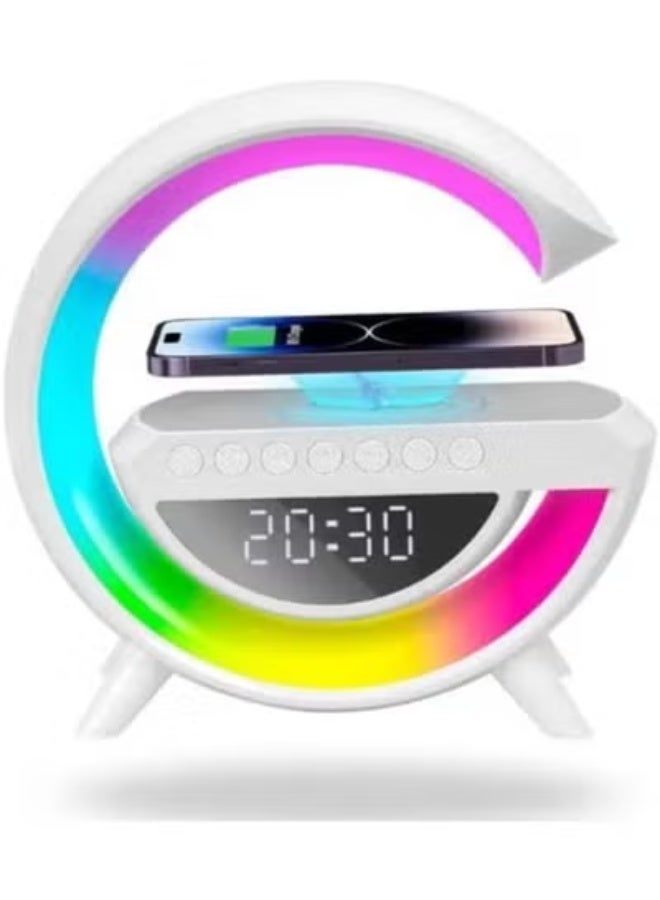 G portable Bluetooth Speaker with Smart Mood Light for Bedroom,RGB 6 Color, Clock Alarm, radio, Calls, Decor - Image 1