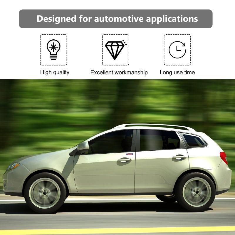 🚗 ملصق سيارة معدن بشعار العلم الوطني من سبائك الزنك قطعتان - Image 4