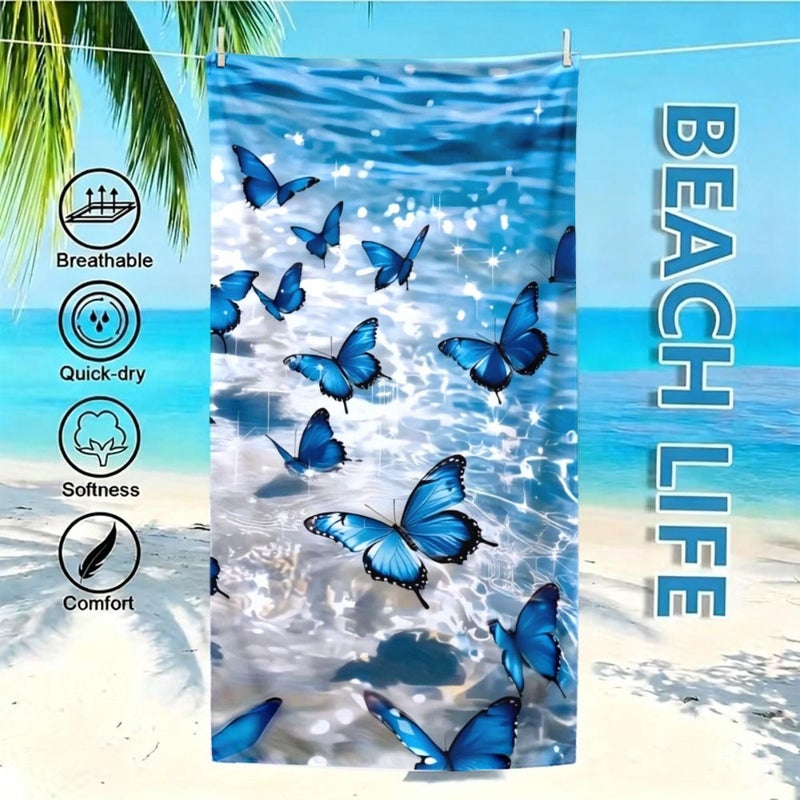 Soft Plush Absorbent Luxury Oversized Bath Beach Towel 27.56x59.06 Inch for Pool Yoga - Image 5
