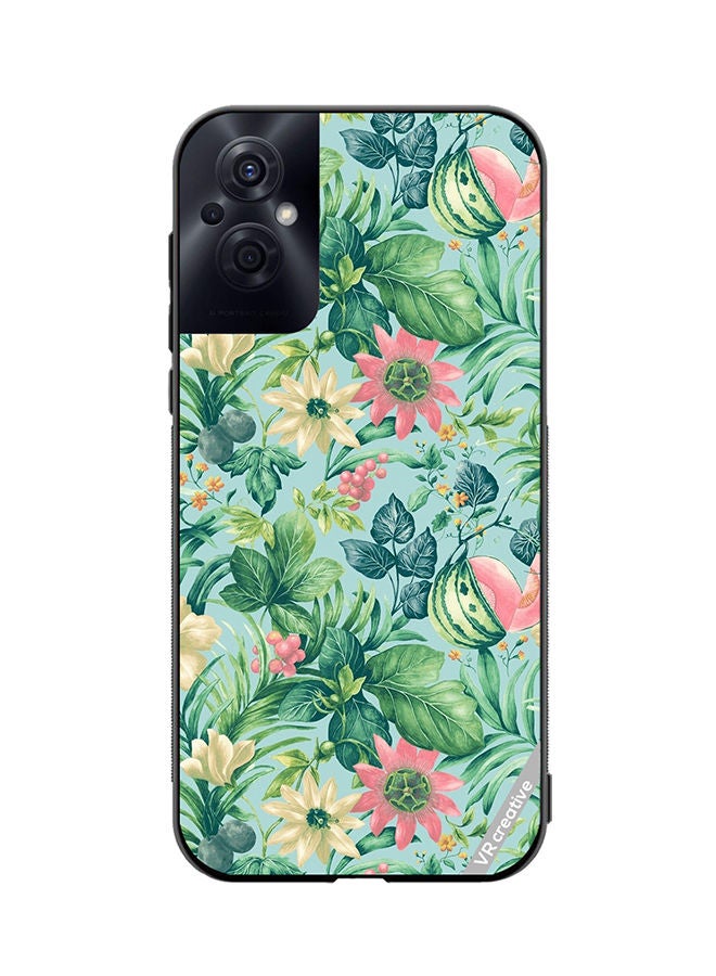 VR CREATIVE Protective Case Cover For Oppo Reno8 Z Sunfloweia Design Multicolour - Image 1