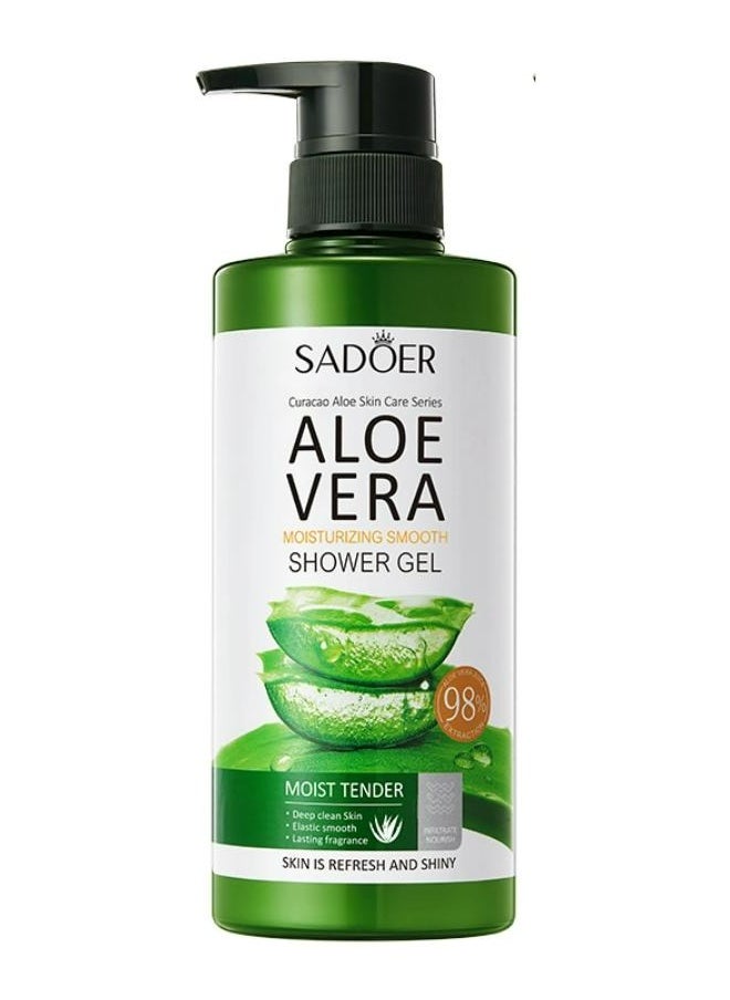 SADOER - Aloe Vera Moisturizing Smooth Shower Gel Gentle Cleansing Body Wash 500 ML - Image 1