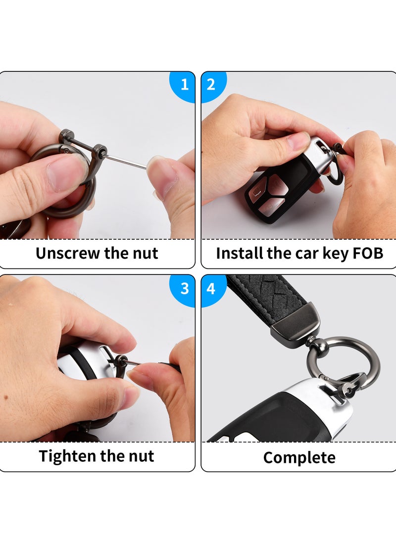 Leather Keychain with Suede and Zinc Alloy, Includes Screwdriver, D-Ring, and Key Rings, Durable Car Keychain Accessory - pzsku/ZE5D2FE0E3E3A381BA735Z/45/_/1721893465/95dba1f2-6b40-40d2-955e-778b4d538e95