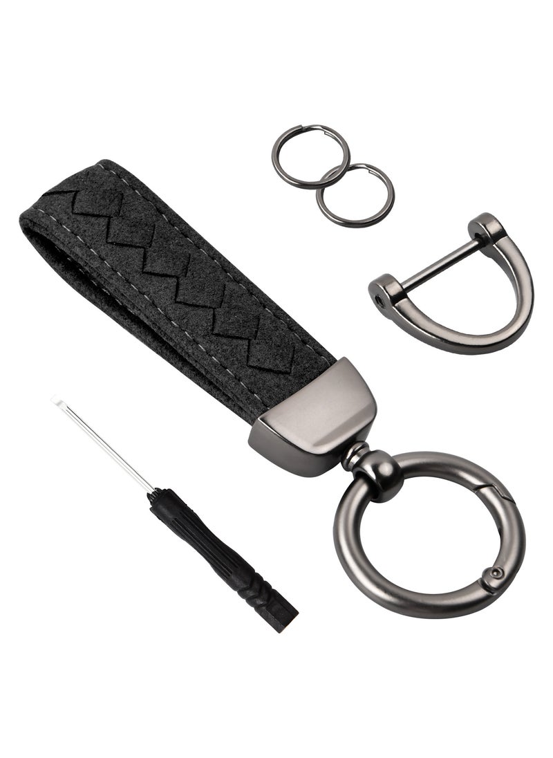 Leather Keychain with Suede and Zinc Alloy, Includes Screwdriver, D-Ring, and Key Rings, Durable Car Keychain Accessory - pzsku/ZE5D2FE0E3E3A381BA735Z/45/_/1721893529/c4e20e89-0076-462c-9d7f-12be36d66575