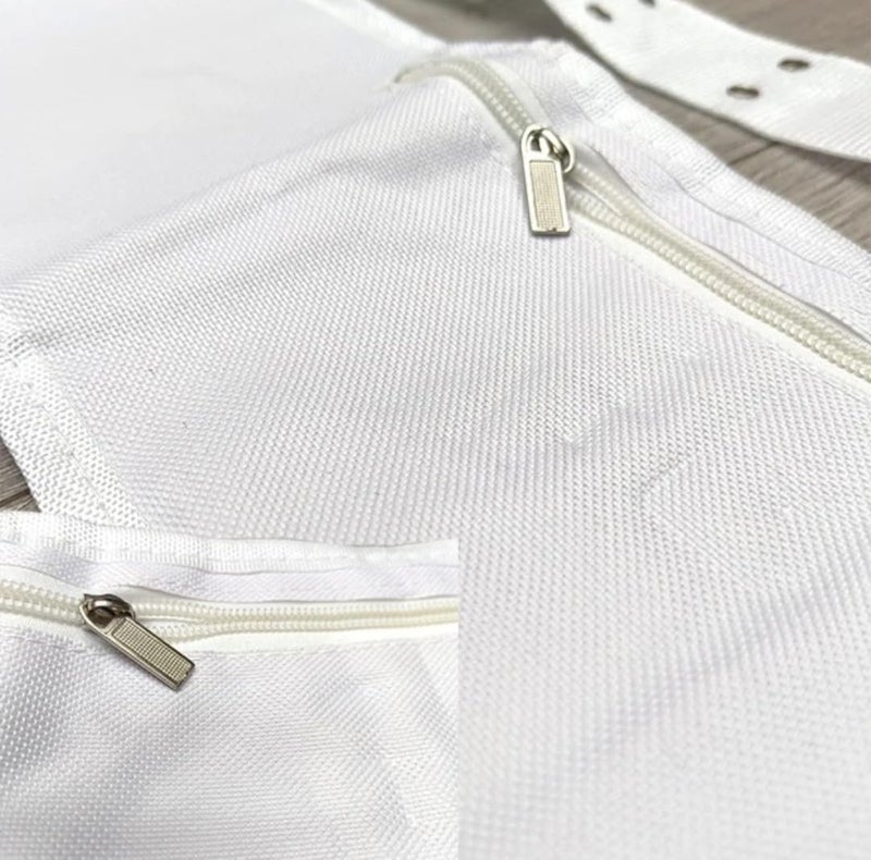 Generic Ihram Belt for Hajj and Umrah - Adjustable Size with Front Pockets and Zippered Compartments - Image 2