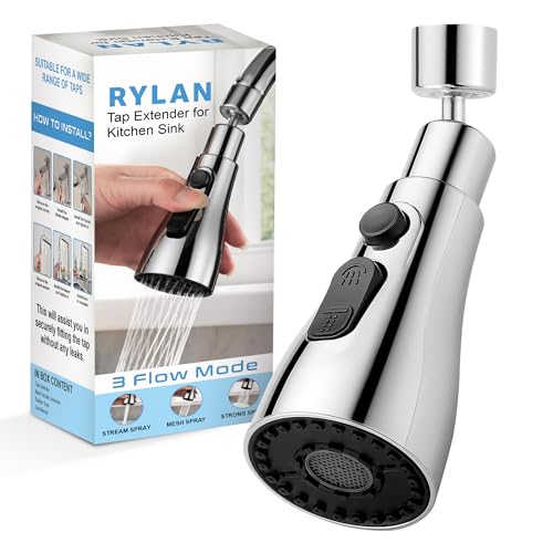 Rylan Tap Extender for Kitchen Sink, Flexible Faucet with Tap Extension for Convenient Use Upgrade Your Kitchen Sink with Flexible Tap for Easy Access | 1 Year Warranty | - Image 1