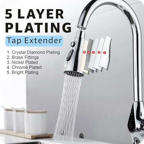 Rylan Tap Extender for Kitchen Sink, Flexible Faucet with Tap Extension for Convenient Use Upgrade Your Kitchen Sink with Flexible Tap for Easy Access | 1 Year Warranty | - Image 2