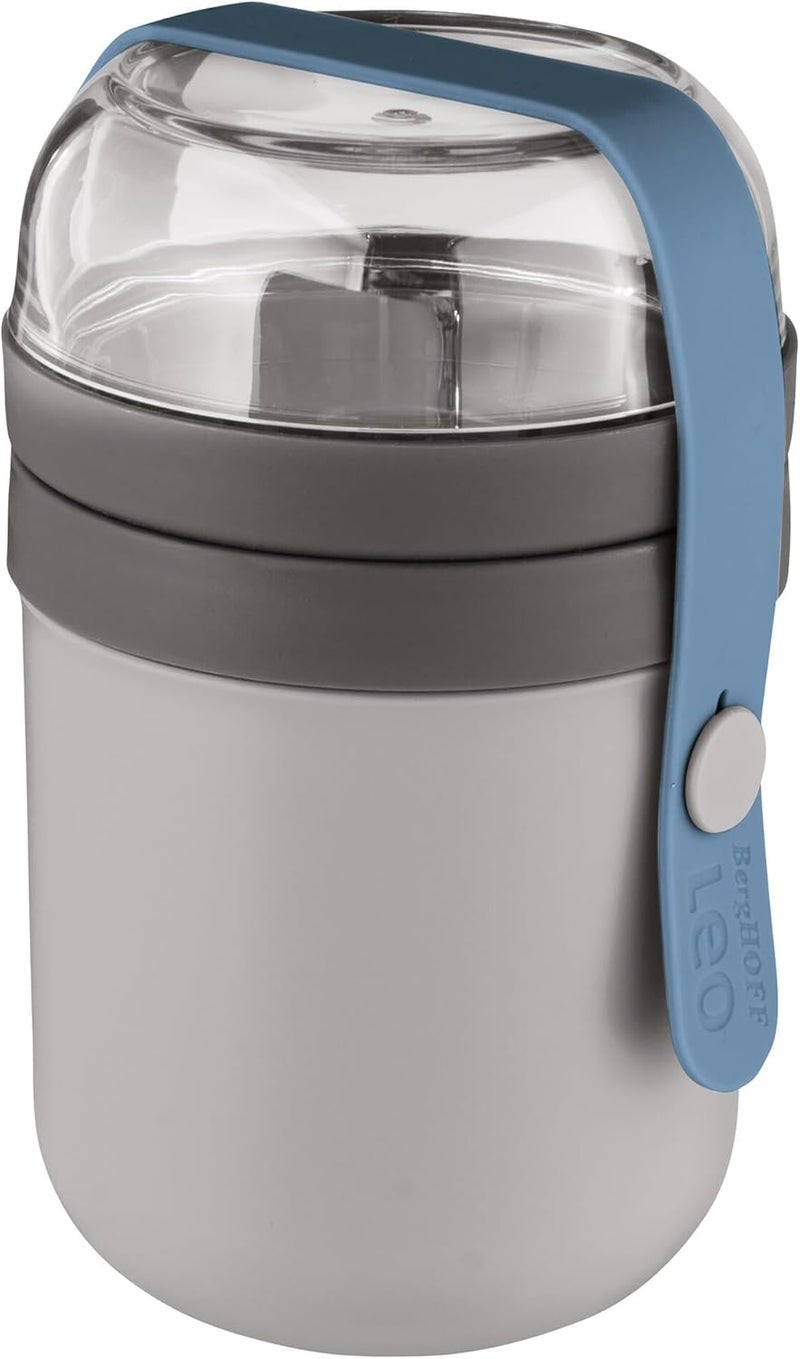 Berghoff Dual Lunch Pot - Grey, 470ml, Leakproof and Dishwasher Safe - Image 1