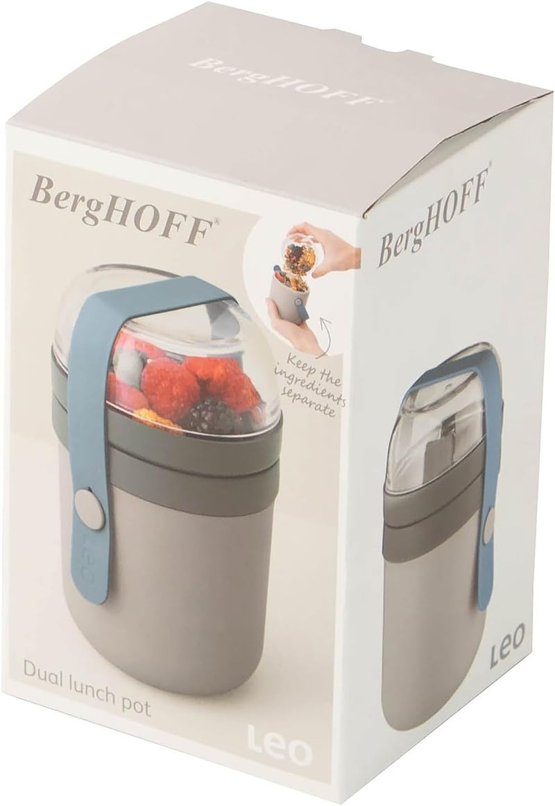 Berghoff Dual Lunch Pot - Grey, 470ml, Leakproof and Dishwasher Safe - Image 4