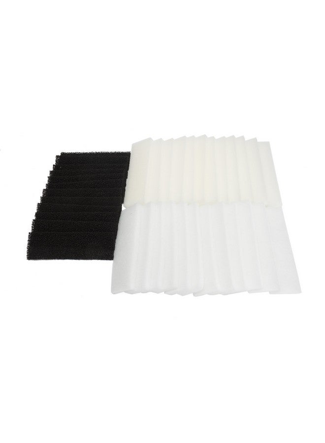 LTWHOME Value Pack of Foam Filters, Carbon Filters and Polyester Filters Set Fit for Fluval U3 Filter(Pack of 36) - Image 1